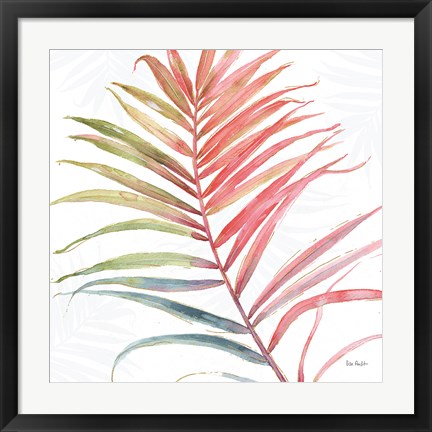 Framed Tropical Blush VI Print