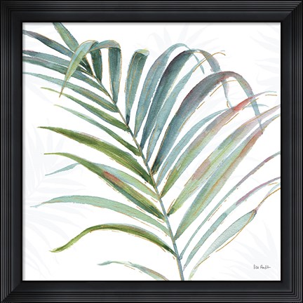 Framed Tropical Blush V Print