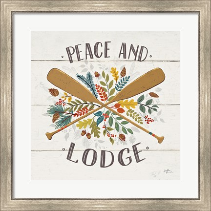Framed Peace and Lodge IV Print