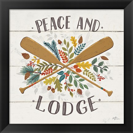 Framed Peace and Lodge IV Print