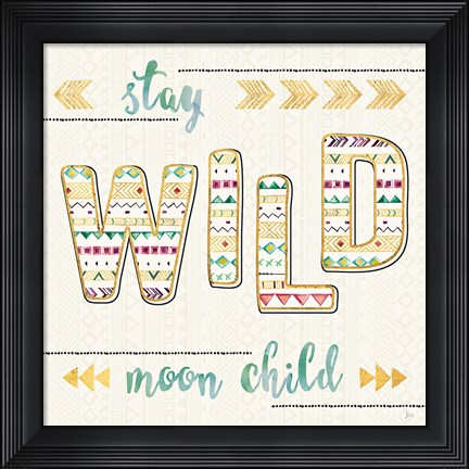 Framed Boho Quotes II Print