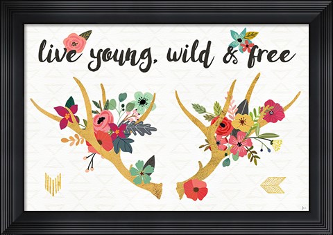 Framed Boho Beauty III Print