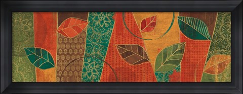 Framed Bohemian Leaves IV Print