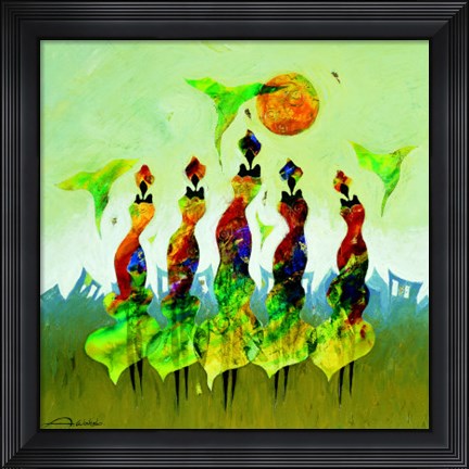 Framed Flexible Figures 1 Print