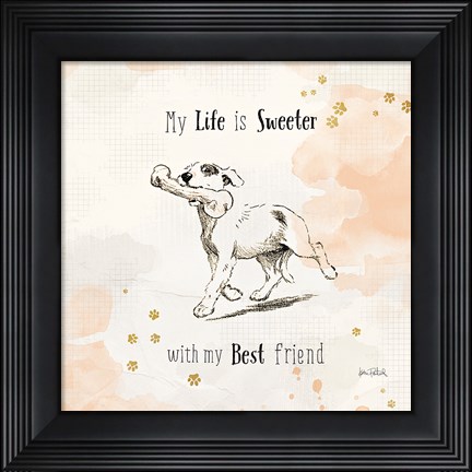Framed Furry Friends II Print