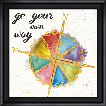Framed Colorful World II Print