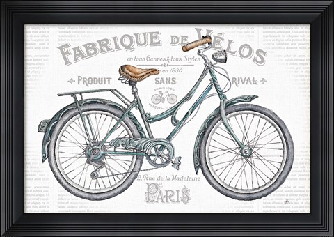 Framed Bicycles I Print