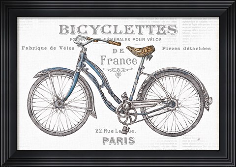 Framed Bicycles II Print