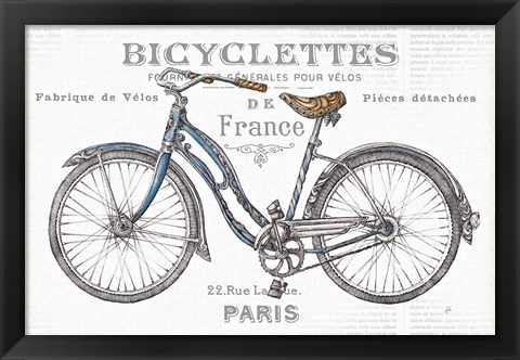 Framed Bicycles II Print