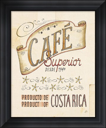 Framed Authentic Coffee VIII Print