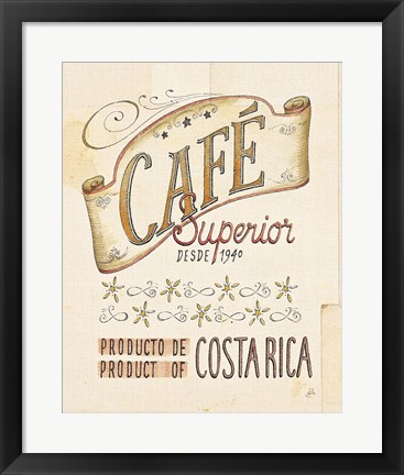 Framed Authentic Coffee VIII Print