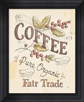 Framed Authentic Coffee VI Print