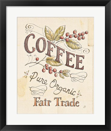 Framed Authentic Coffee VI Print