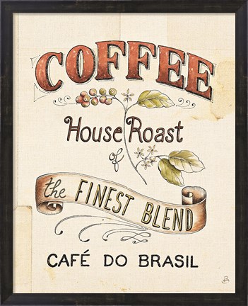 Framed Authentic Coffee IX Print