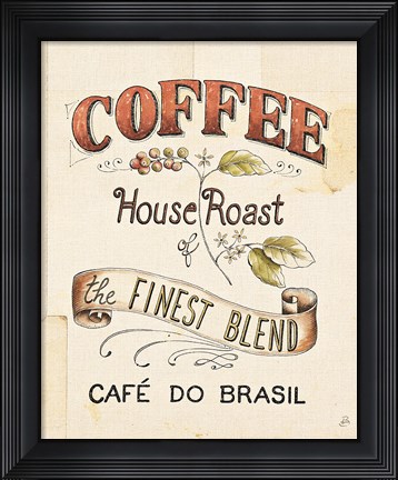Framed Authentic Coffee IX Print