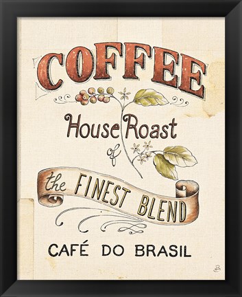 Framed Authentic Coffee IX Print