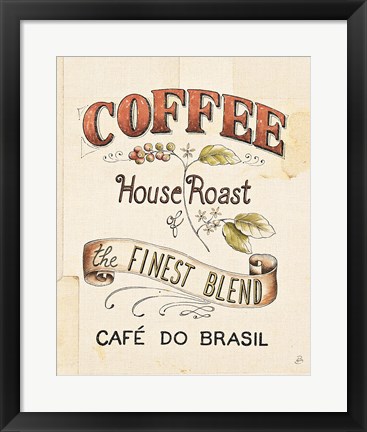 Framed Authentic Coffee IX Print