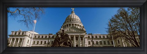 Framed Statue at Mississippi State Capitol, Jackson, Mississippi Print