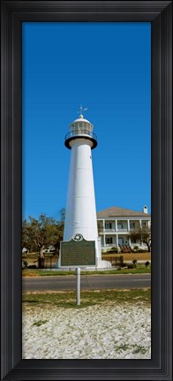 Framed Biloxi Lighthouse, Biloxi, Mississippi Print