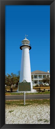 Framed Biloxi Lighthouse, Biloxi, Mississippi Print