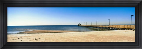 Framed Pier in the sea, Biloxi, Mississippi Print