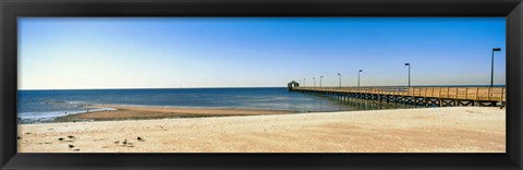 Framed Pier in the sea, Biloxi, Mississippi Print