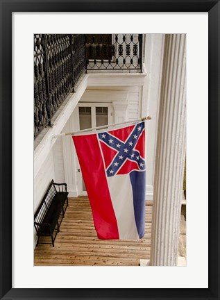 Framed Mississippi Mississippi state flag Print