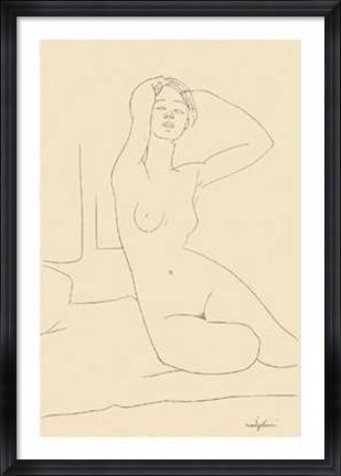 Framed Nudo Seduto Print