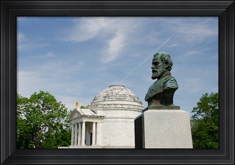 Framed Mississippi, Vicksburg, Bust of Brigadier General John E Smith Print