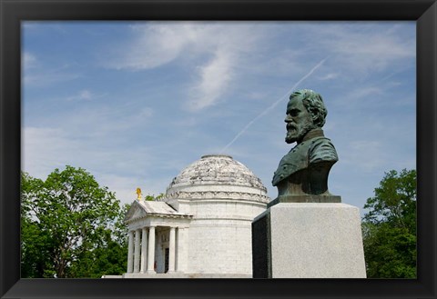 Framed Mississippi, Vicksburg, Bust of Brigadier General John E Smith Print