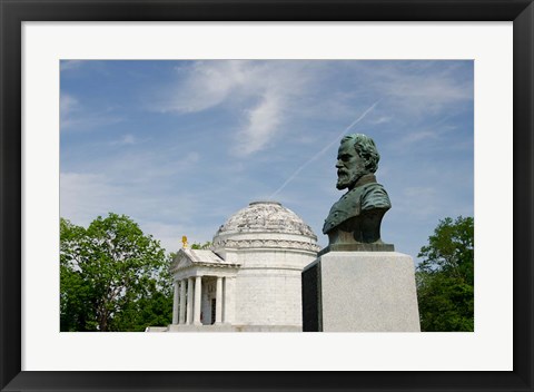 Framed Mississippi, Vicksburg, Bust of Brigadier General John E Smith Print