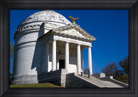 Framed Illinois Memorial, Vicksburg, Mississippi Print