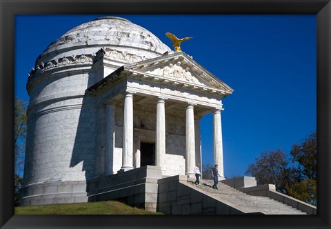 Framed Illinois Memorial, Vicksburg, Mississippi Print