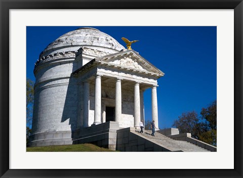 Framed Illinois Memorial, Vicksburg, Mississippi Print