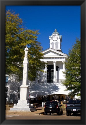 Framed Lafayette County Courthouse, Oxford, Mississippi Print