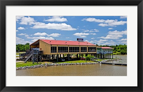 Framed Local Restaurant in Columbus, Tombigbee Waterway, Mississippi Print