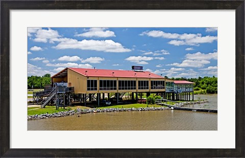 Framed Local Restaurant in Columbus, Tombigbee Waterway, Mississippi Print