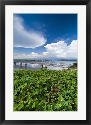 Framed Bridge Over the Mississippi River, Natchez, Mississippi Print