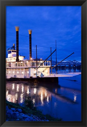 Framed Mississippi, Natchez Isle of Capri, riverboat Print