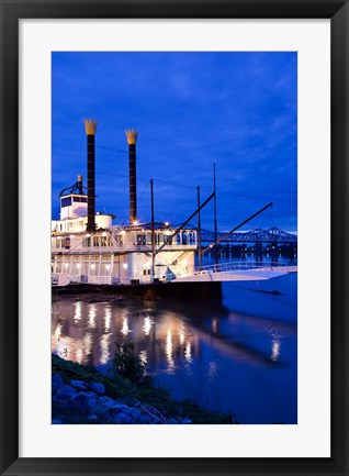 Framed Mississippi, Natchez Isle of Capri, riverboat Print