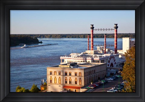 Framed Mississippi, Ameristar Casino, Mississippi River Print
