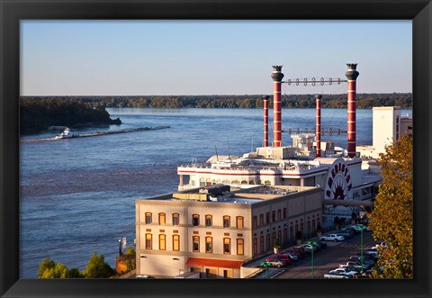 Framed Mississippi, Ameristar Casino, Mississippi River Print