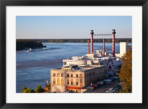 Framed Mississippi, Ameristar Casino, Mississippi River Print