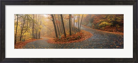 Framed Winding Road Through Monadnock Mountain, New Hampshire Print