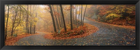 Framed Winding Road Through Monadnock Mountain, New Hampshire Print