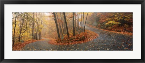 Framed Winding Road Through Monadnock Mountain, New Hampshire Print