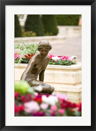 Framed Sculpture, Palace, Monte Carlo, Monaco Print