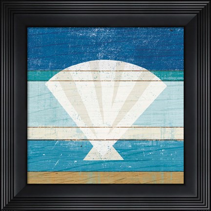Framed Beachscape Shell Print