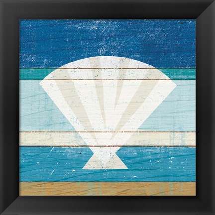 Framed Beachscape Shell Print