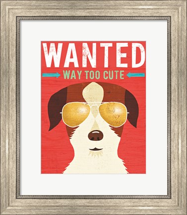 Framed Beach Bums Terrier I Wanted Print